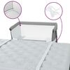 vidaXL Lit pour b&eacute;b&eacute; avec matelas Gris clair Tissu de lin