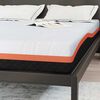 vidaXL Matelas Blanc et Noir 140 x 190 cm Tissu jacquard