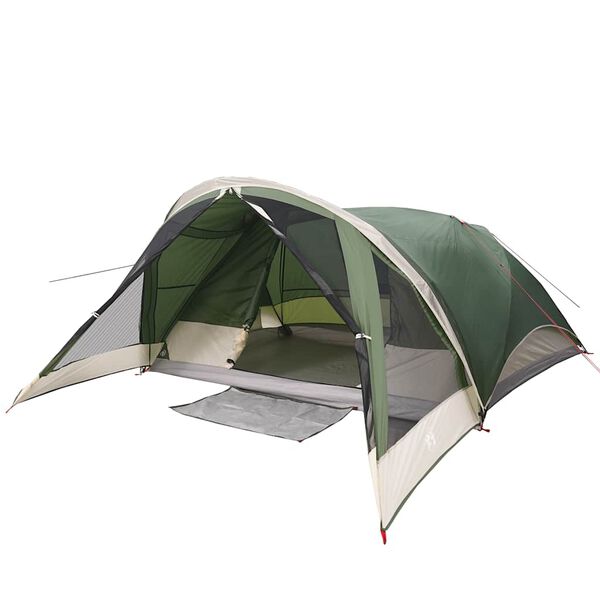 vidaXL Tente de cabine familiale 6 personnes vert imperm&eacute;able