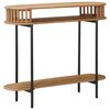 vidaXL Table d'appoint faite main Brun Teck 90 x 30 x 75 cm