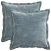 vidaXL Housse de coussin 2 pc HOUTEN Bleu clair 45 x 45 cm