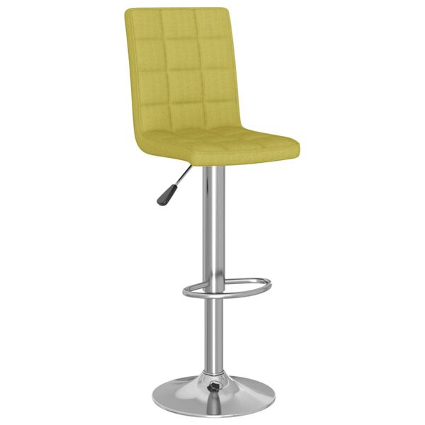 vidaXL Tabouret de bar Vert Tissu