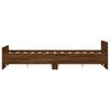 vidaXL Cadre de lit sans matelas ch&ecirc;ne marron 140x190 cm