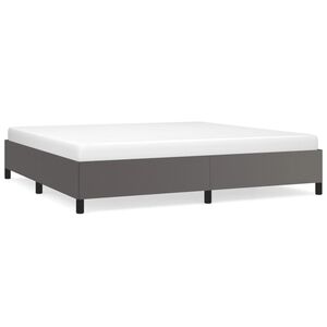 vidaXL Cadre de lit sans matelas gris 200x200 cm similicuir