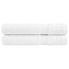 vidaXL Serviettes de sauna de qualit&eacute; sup&eacute;rieure SOLUND 2 pcs blanc