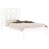 vidaXL Cadre de lit sans matelas blanc 90x200 cm bois de pin massif