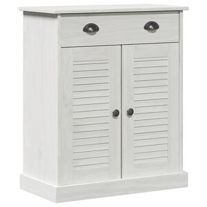 vidaXL Armoire de salle de bain avec porte VIGO Blanc et Blanc Antique