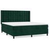 vidaXL Sommier &agrave; lattes de lit et matelas Vert fonc&eacute; 180x200cm Velours