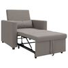 vidaXL Canapé-lit escamotable simple Taupe 90 x 165 x 87 cm tissu