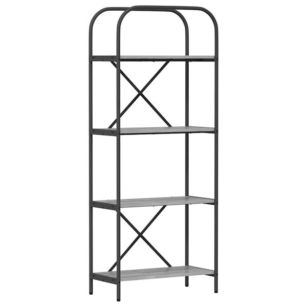 vidaXL &Eacute;tag&egrave;re Gris Sonoma 60 x 30 x 146 cm Bois d'ing&eacute;nierie