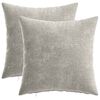vidaXL Housse de coussin 2 pc HEERLEN Gris clair 35 x 35 cm