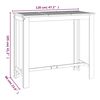 vidaXL Ensemble de bar de jardin 5 pcs bois d'acacia solide