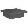 vidaXL Table basse gris 90x90x28 cm bois d'ing&eacute;nierie