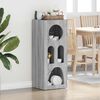 vidaXL Buffet Gris Sonoma 40 x 35 x 100.5 cm Bois d'ing&eacute;nierie