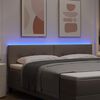 vidaXL T&ecirc;te de lit LED avec des lumi&egrave;res &agrave; LED Taupe 180 cm Polyester