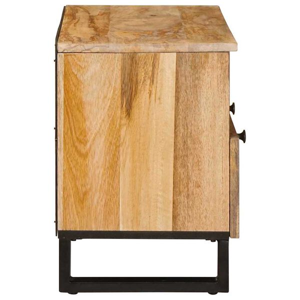 vidaXL Meuble TV Marron 70 x 33 x 46 cm Bois de mangue massif