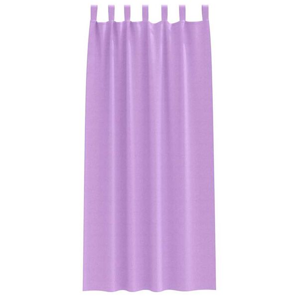 vidaXL Rideaux occultants avec anneaux 2 pcs Violet 245 x 140 cm
