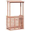 vidaXL Table de bar d'ext&eacute;rieur et toit 112,5x57x195,5 cm bois massif