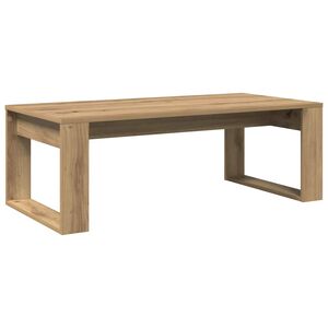 vidaXL Table basse ch&ecirc;ne artisanal 102x50x35 cm bois d'ing&eacute;nierie
