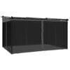 vidaXL Tonnelle avec parois en filet anthracite 4x3 m acier