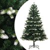 vidaXL Sapin de No&euml;l artificiel &agrave; charni&egrave;res avec neige floqu&eacute;e 150 cm