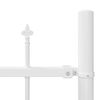 vidaXL Cl&ocirc;ture de jardin 7 pcs Blanc 170 x 140 cm