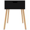 vidaXL Table de chevet Noir 40x40x56 cm Bois d'ing&eacute;nierie