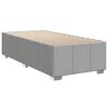 vidaXL Sommier &agrave; lattes de lit avec matelas Gris clair 90x200 cm Tissu