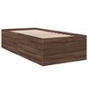 vidaXL Cadre de lit sans matelas ch&ecirc;ne marron 75x190 cm