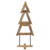 vidaXL Sapin de No&euml;l Marron 149,5 cm Bois de teck solide