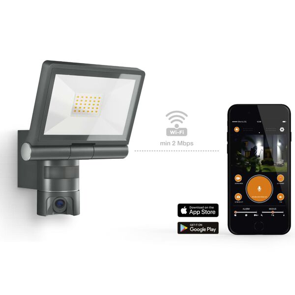 Steinel Projecteur &agrave; capteur d'ext&eacute;rieur XLED CAM 1 Noir