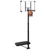 vidaXL Support de basket-ball Transparent 256-361 cm Polycarbonate