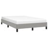 vidaXL Cadre de lit sans matelas gris clair 120x190 cm tissu