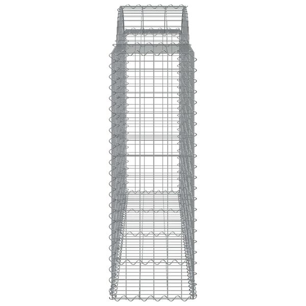 vidaXL Panier de gabions arqu&eacute; 200x50x120/140 cm Fer galvanis&eacute;