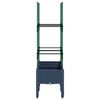 vidaXL Jardini&egrave;re avec treillis bleu gris 80x40x142,5 cm PP