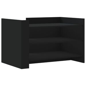 vidaXL Table basse noir 80x50x50 cm bois d'ing&eacute;nierie