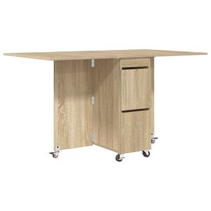 vidaXL Table &agrave; d&icirc;ner 2 pcs 140 x 80 x 77 cm Bois d'ing&eacute;nierie