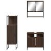 vidaXL Ensemble de meubles de salle de bain 3 pcs Ch&ecirc;ne marron