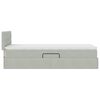 vidaXL Lit de Rangement avec matelas Gris clair 100 x 200 cm Velours