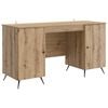 vidaXL Bureau Ch&ecirc;ne artisanal Bois d'ing&eacute;nierie 142,5 x 50 x 75 cm