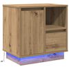 vidaXL Cabinet de chevet Ch&ecirc;ne artisanal 50 x 34,5 x 50 cm.