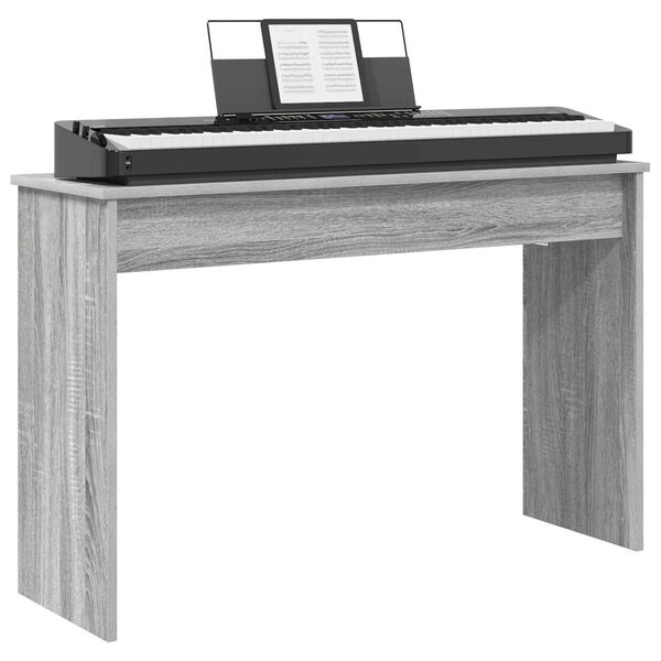vidaXL Stand de clavier Gris Sonoma 100 x 32 x 64 cm Bois d'ing&eacute;nierie