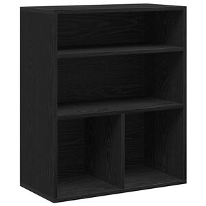 vidaXL Biblioth&egrave;que noir 60x30x71,5 cm bois d'ing&eacute;nierie