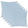 vidaXL Housse de coussin 6 pc HEERLEN Bleu clair 60 x 60 cm