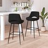 vidaXL Tabourets de bar lot de 2 noir velours