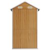 vidaXL Abri de jardin marron clair 192x152,5x237 cm acier galvanisé