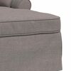 vidaXL Chaise lounge avec jupe Taupe 91 x 157 x 91 cm tissu
