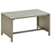 vidaXL Table basse beige 70x40x38 cm r&eacute;sine tress&eacute;e