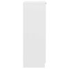 vidaXL Armoire &agrave; chaussures Blanc 30x35x100 cm Bois d'ing&eacute;nierie