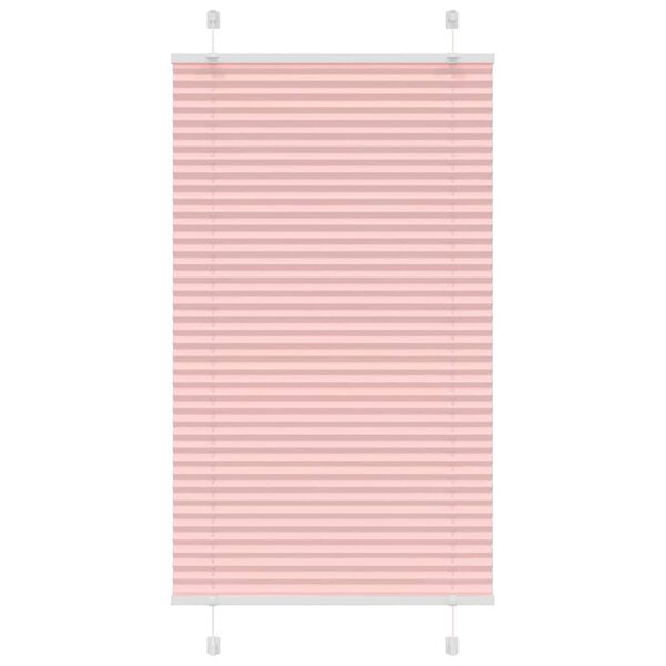 vidaXL Store pliss&eacute; rose 70x100 cm largeur du tissu 69,4 cm polyester